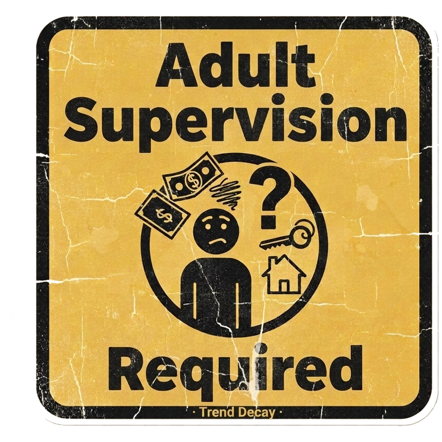 Adult Supervision Required Shirt — design