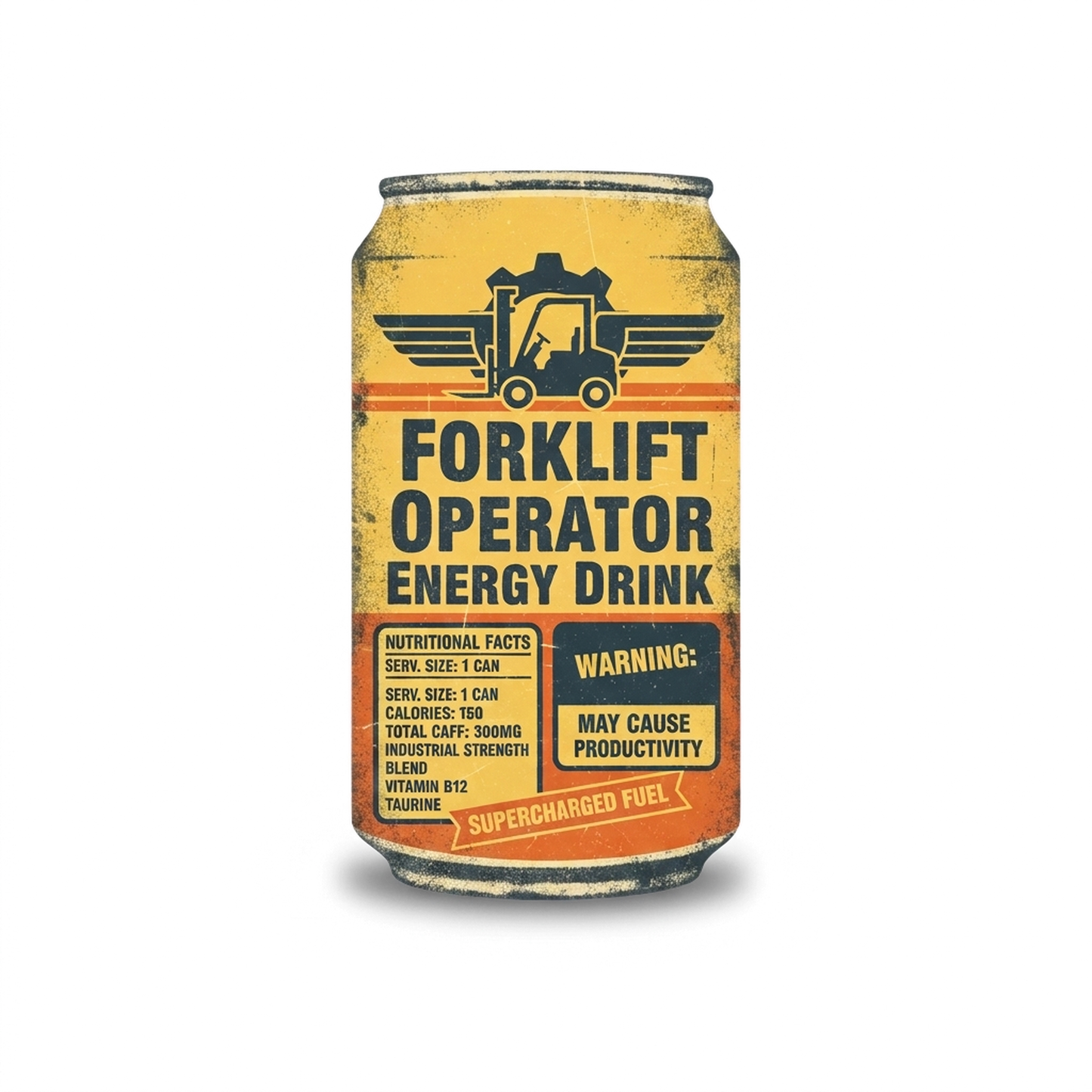 Forklift Operator Energy Drink — design