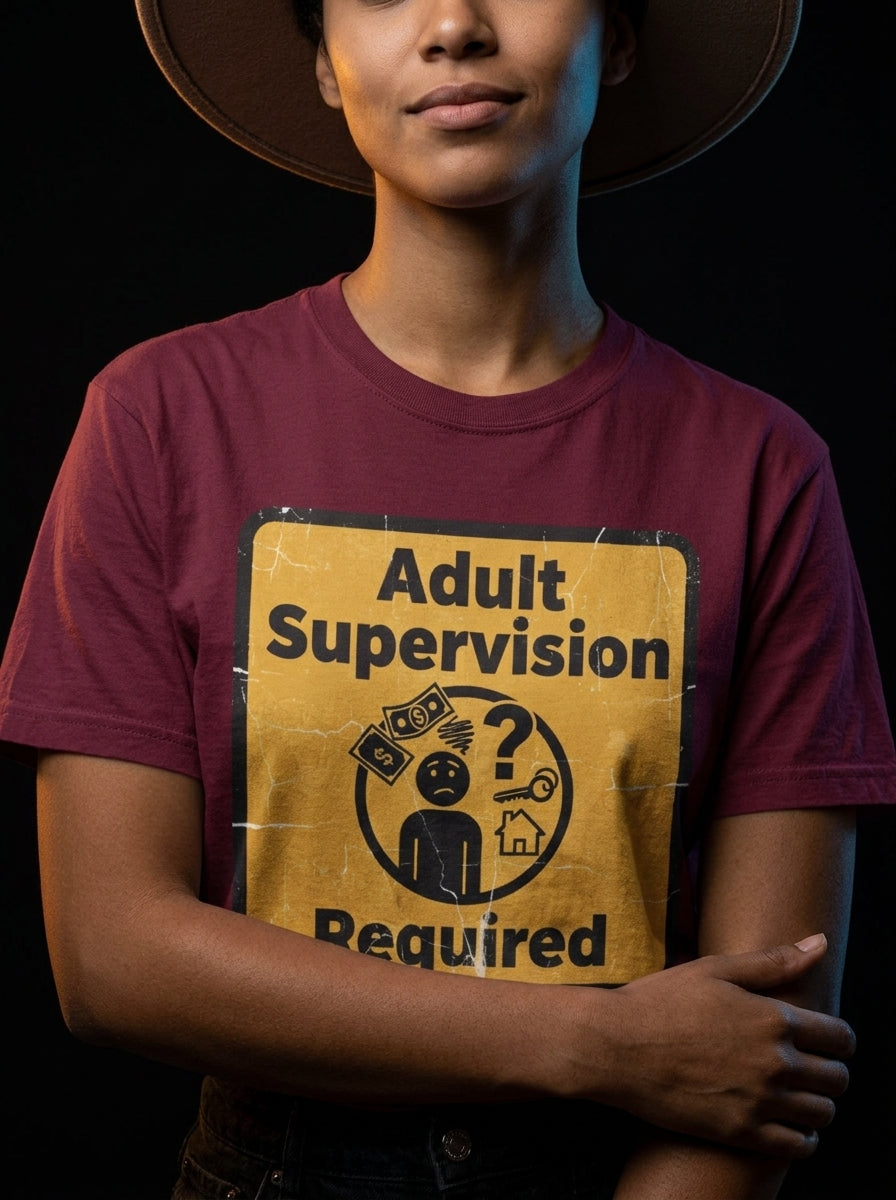 Adult Supervision Required Shirt — lifestyle photo