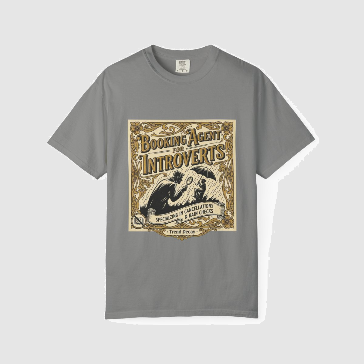 Booking Agent for Introverts — shirt mockup