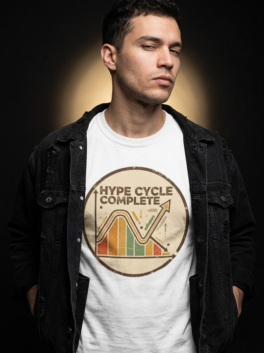 Hype Cycle Complete | Retro Vintage Tee — lifestyle photo