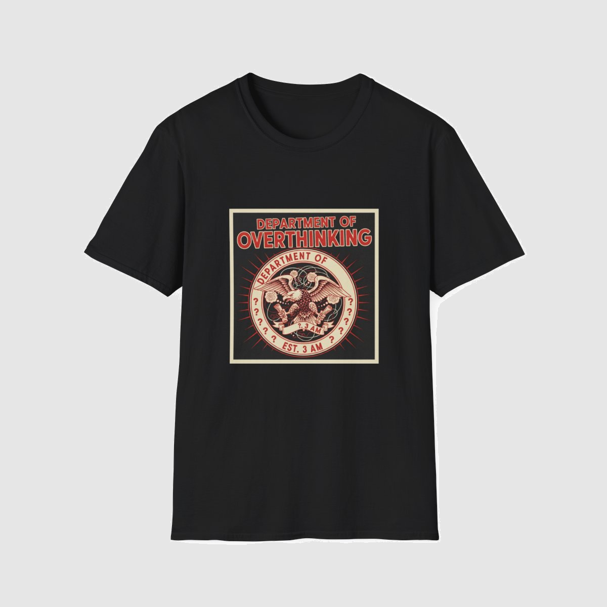 Department of Overthinking — shirt mockup
