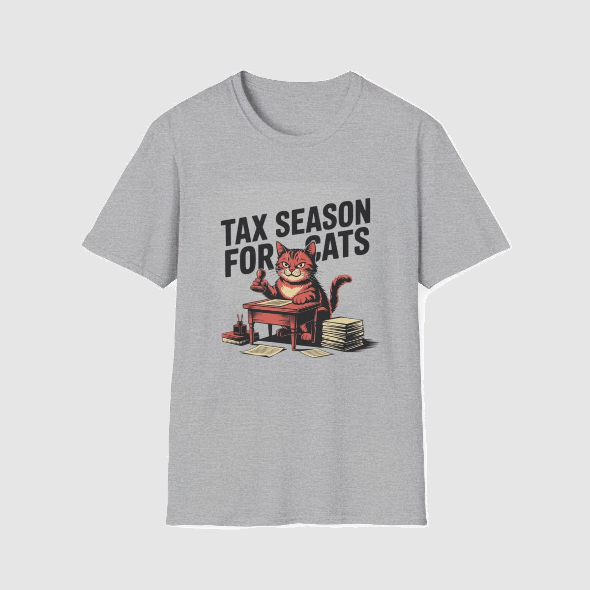 Tax Season for Cats — shirt mockup