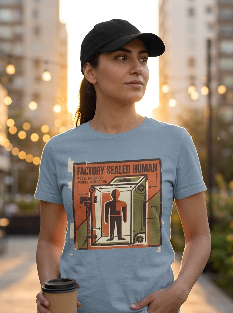 Factory Sealed Human — lifestyle photo