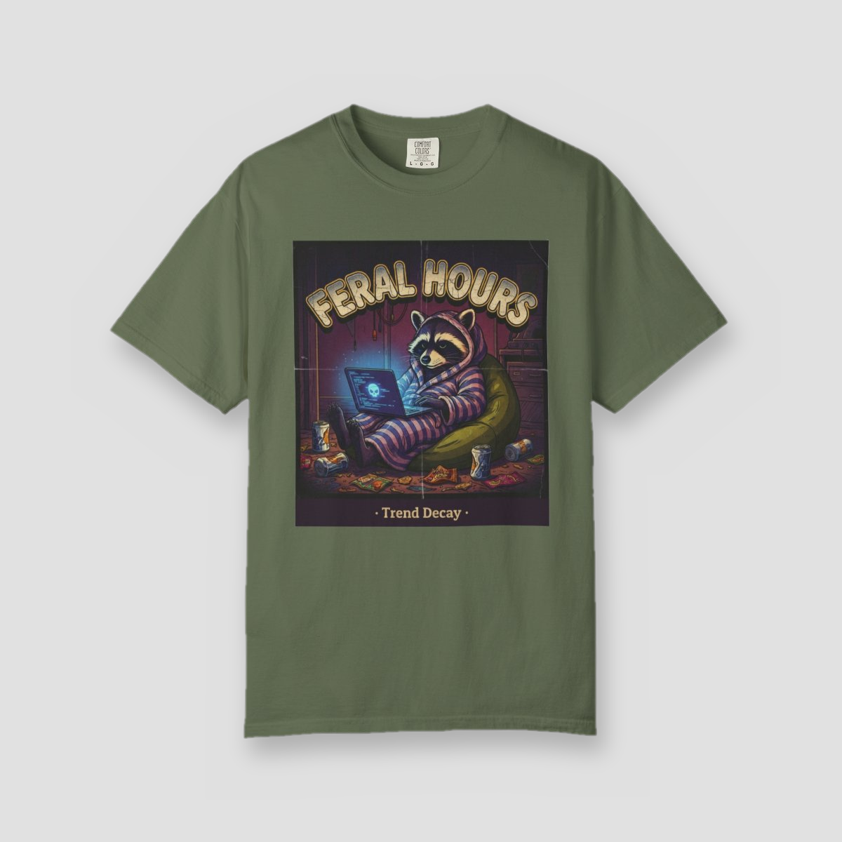 Feral Hours — shirt mockup