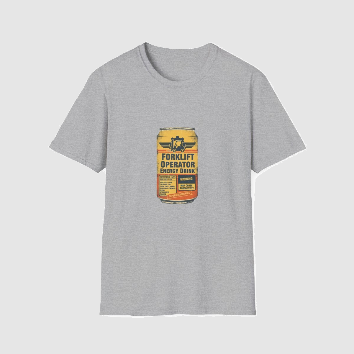 Forklift Operator Energy Drink — shirt mockup