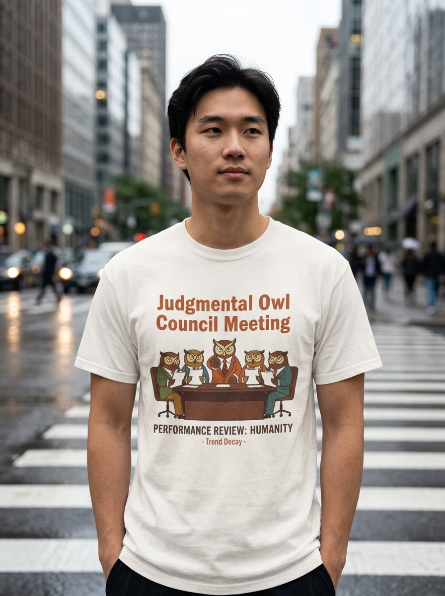 Judgmental Owl Council Meeting — lifestyle photo