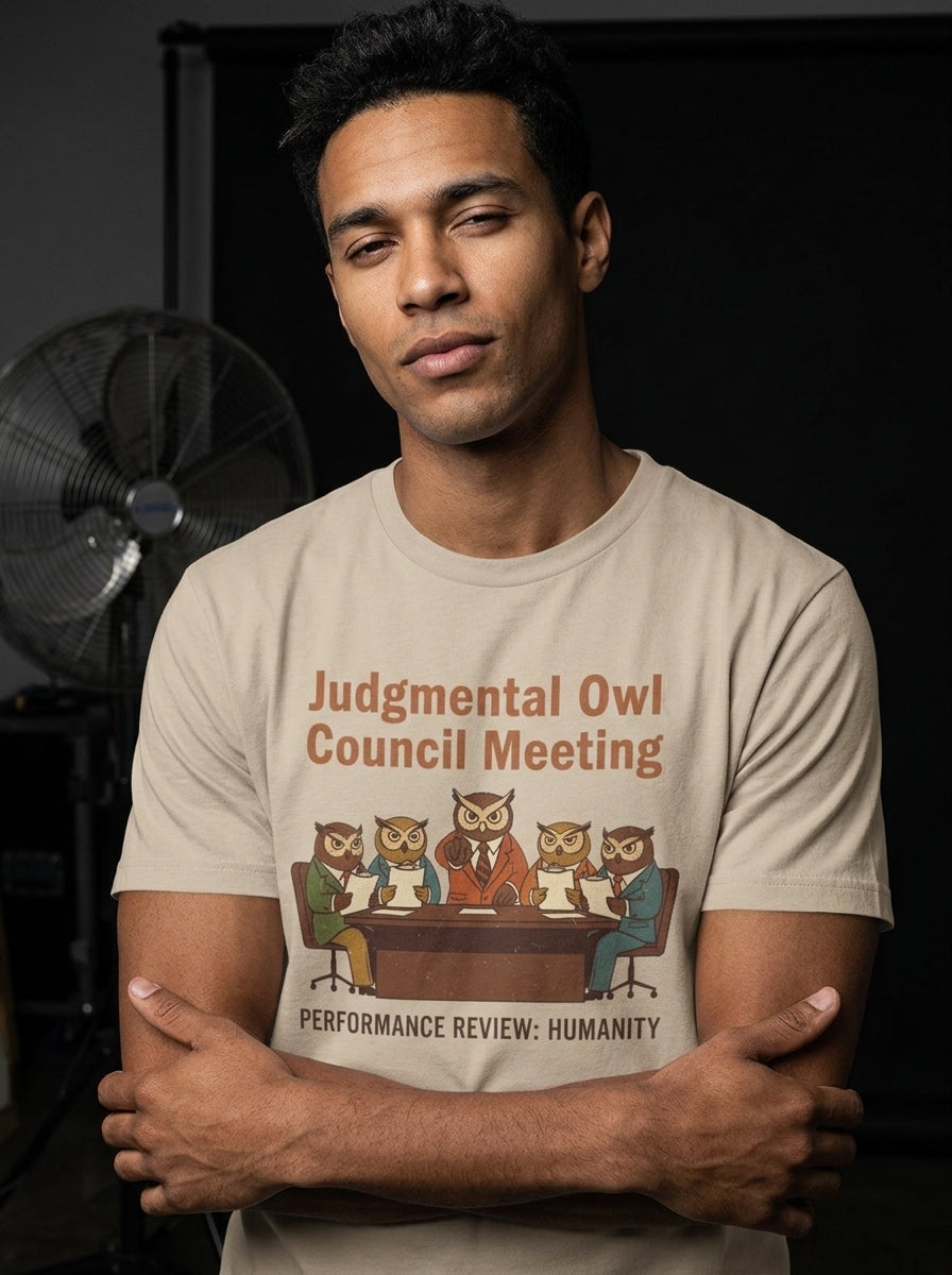 Judgmental Owl Council Meeting — lifestyle photo