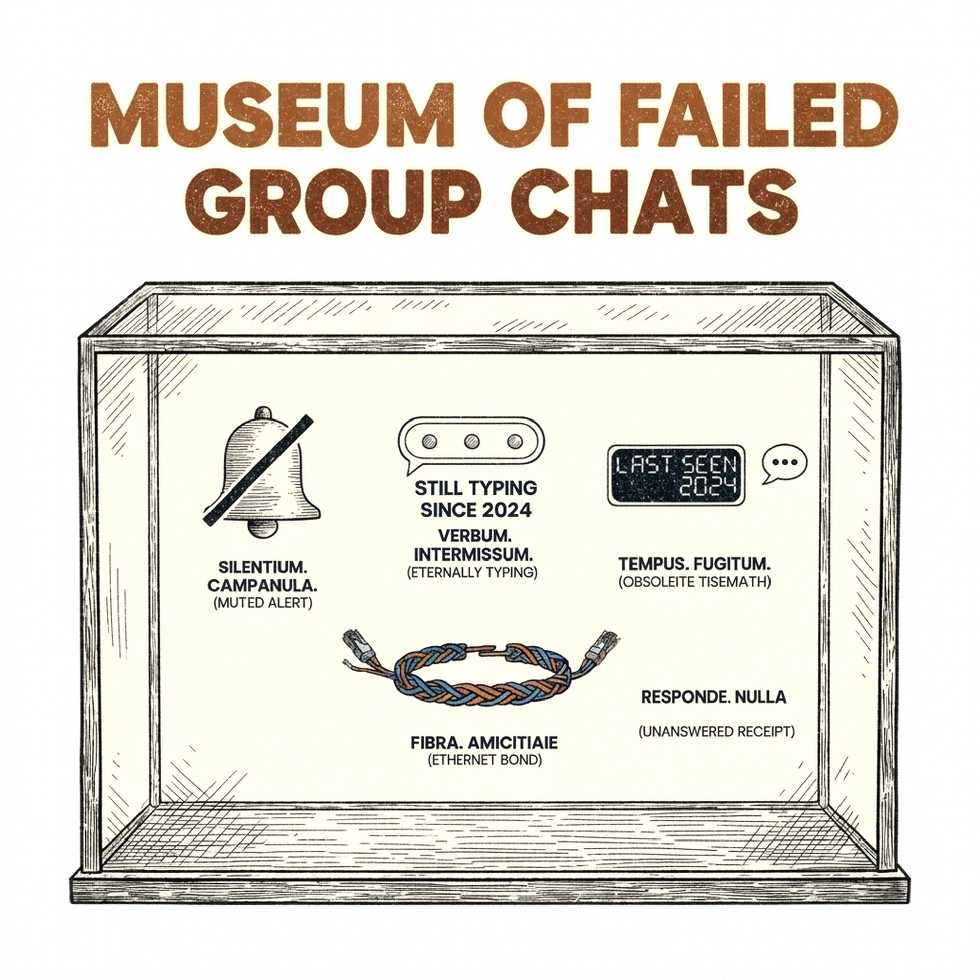 Museum of Failed Group Chats — design