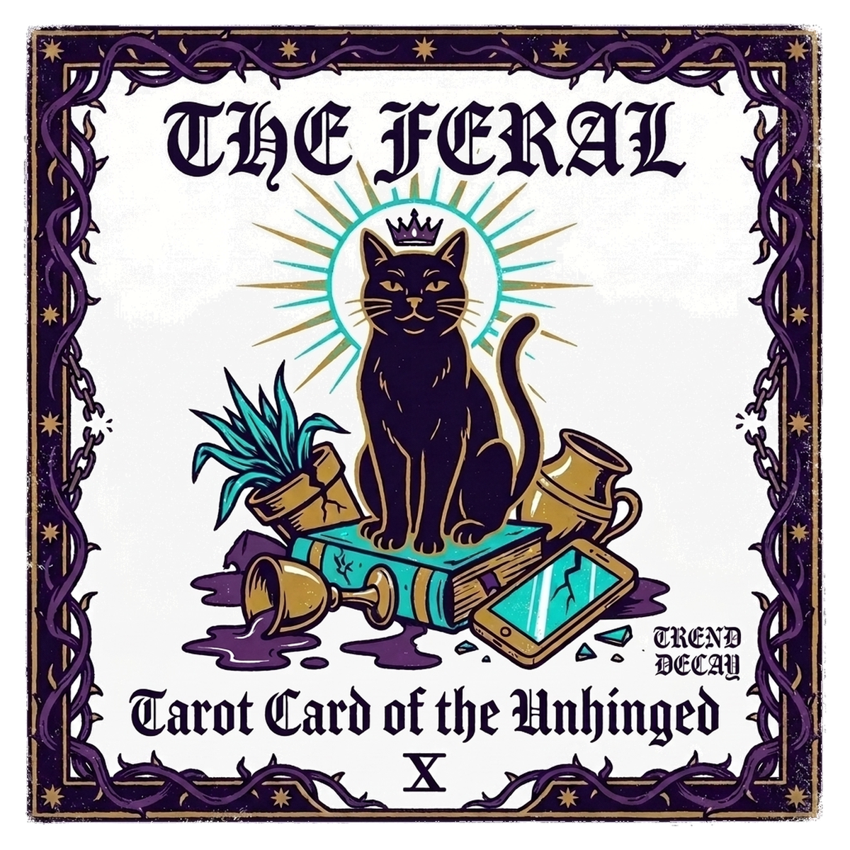 Tarot Card of the Unhinged — design
