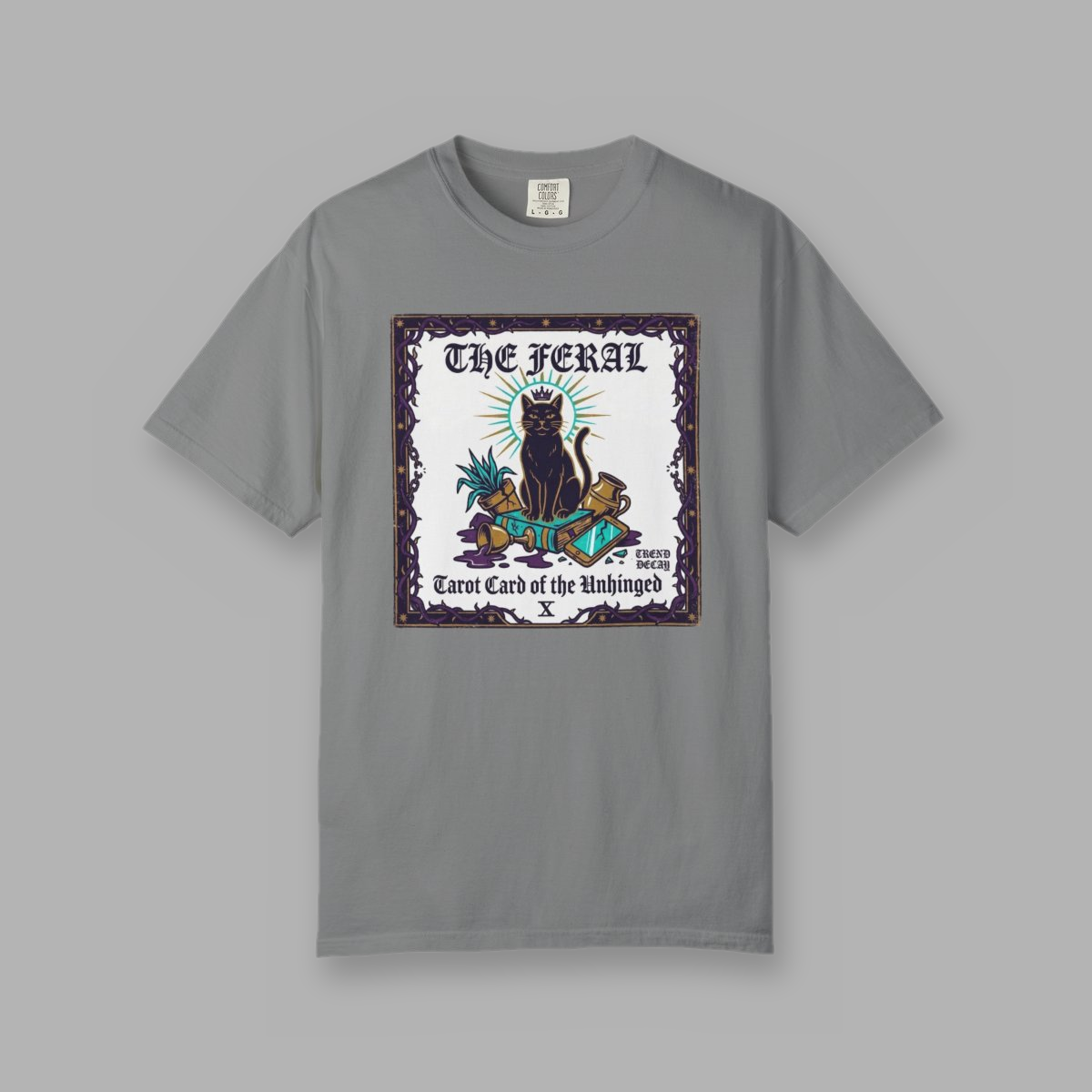 Tarot Card of the Unhinged — shirt mockup