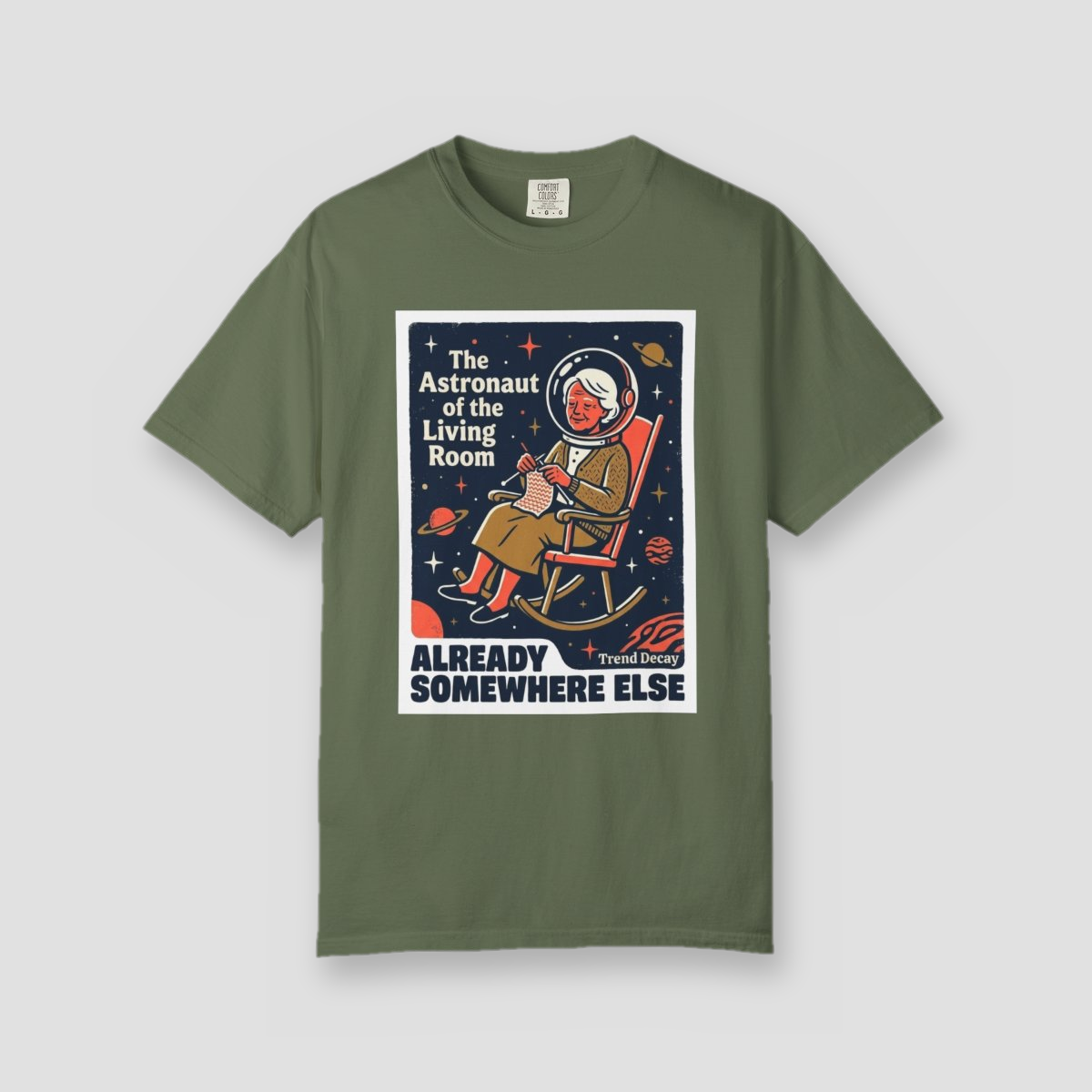 The Astronaut of the Living Room — shirt mockup