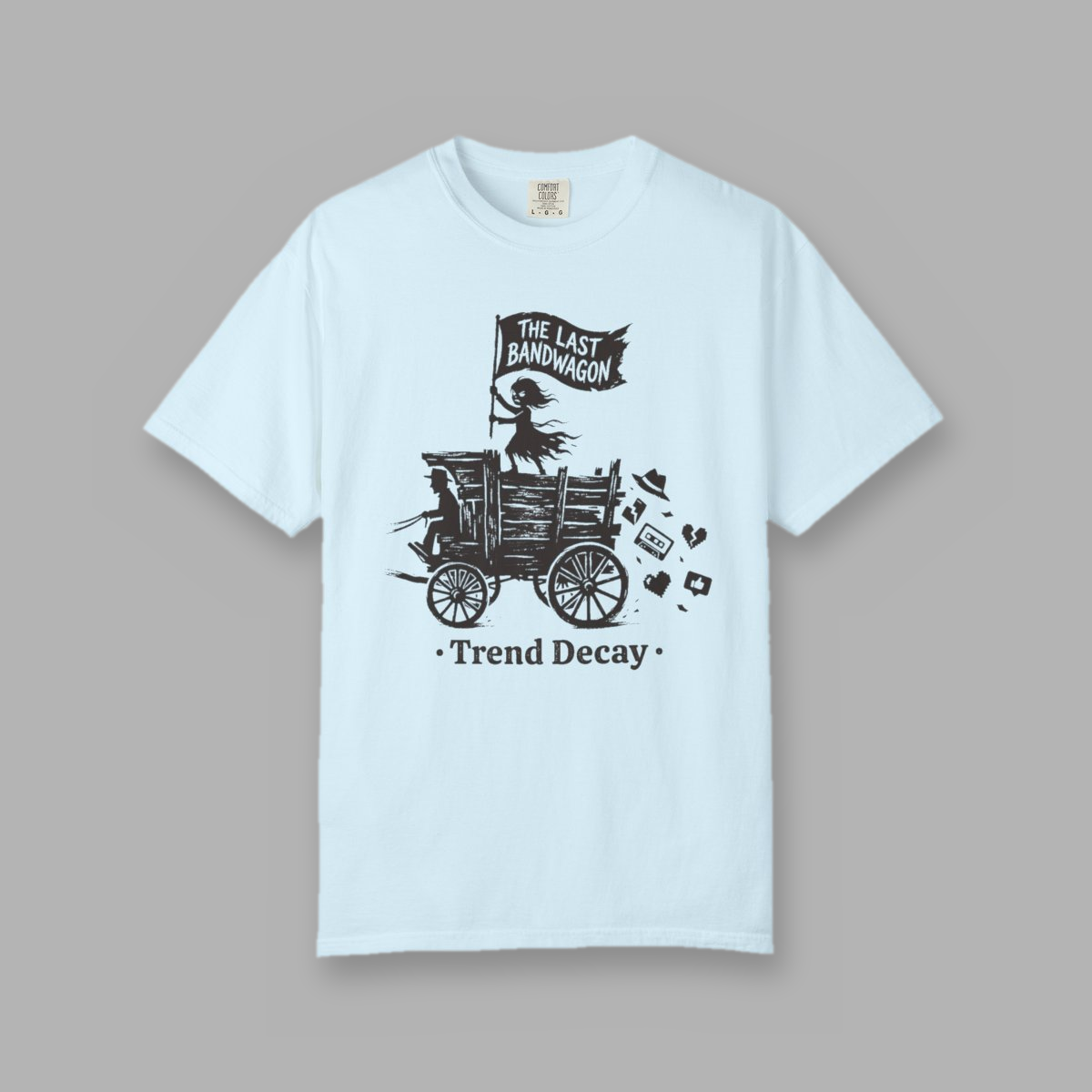 The Last Bandwagon — shirt mockup