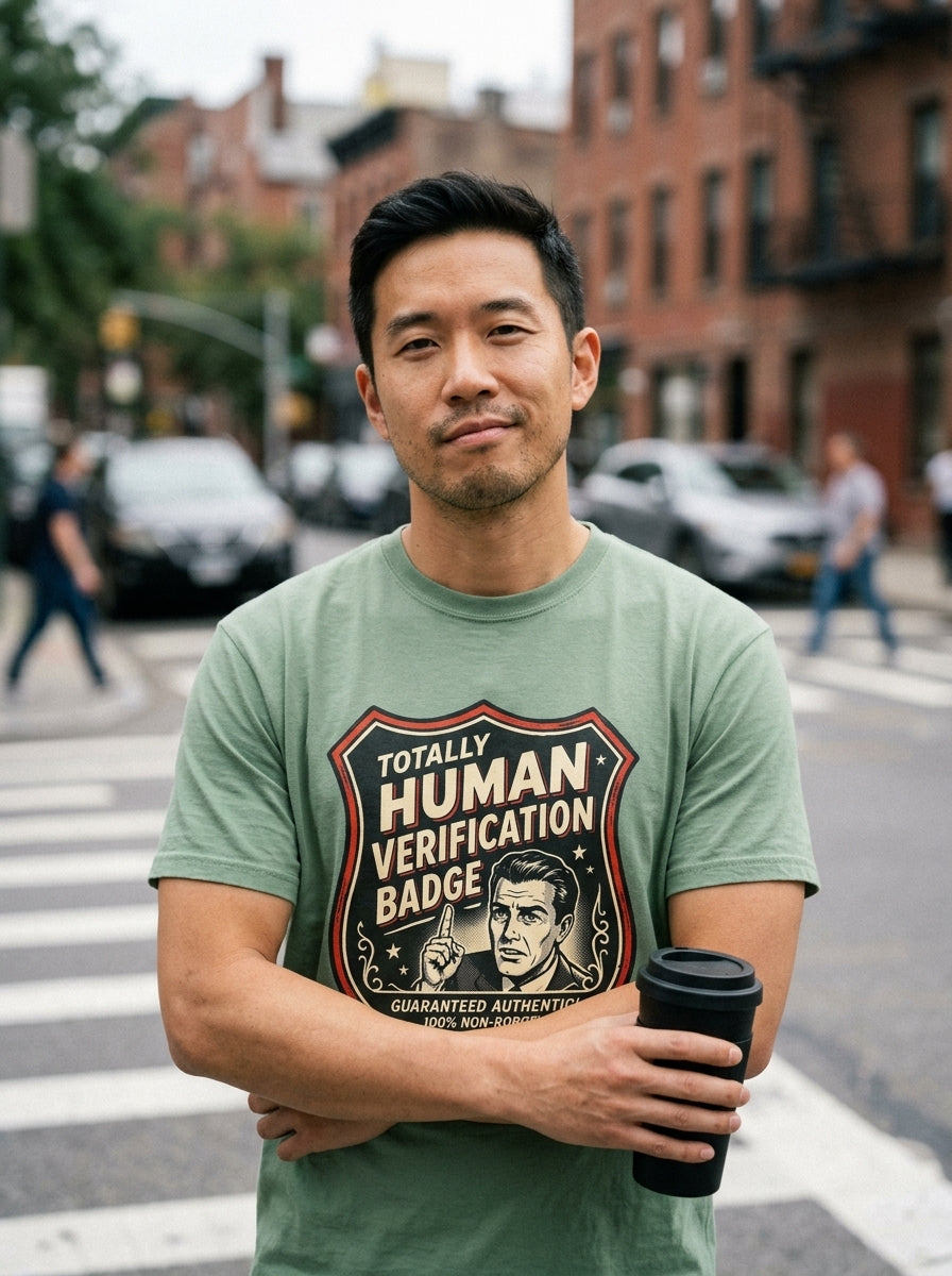 Verified Human Badge — lifestyle photo