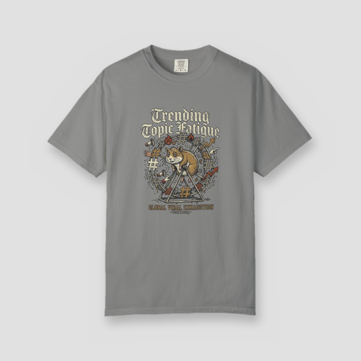 Trending Topic Fatigue — shirt mockup